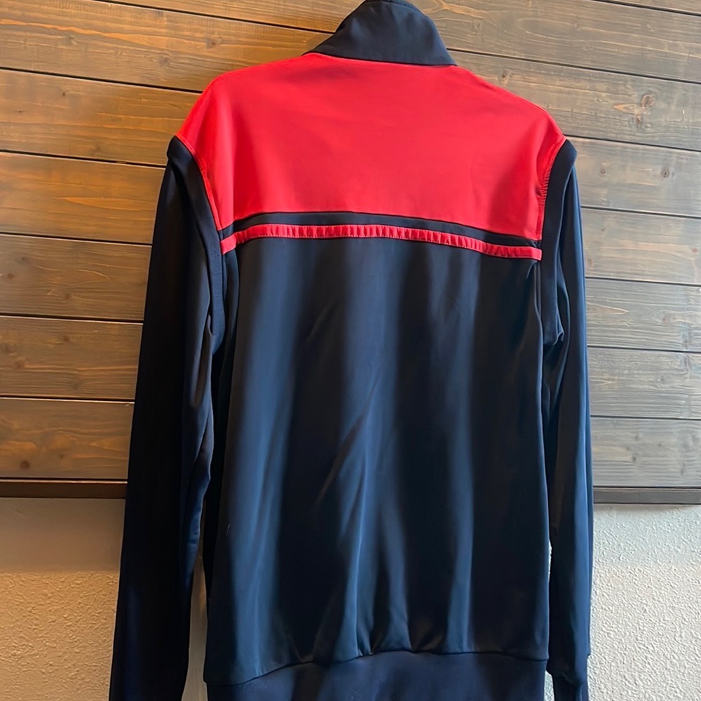 Sergio Tacchini Vintage Navy & Red Zip Sweatshirt - Picture 8 of 10